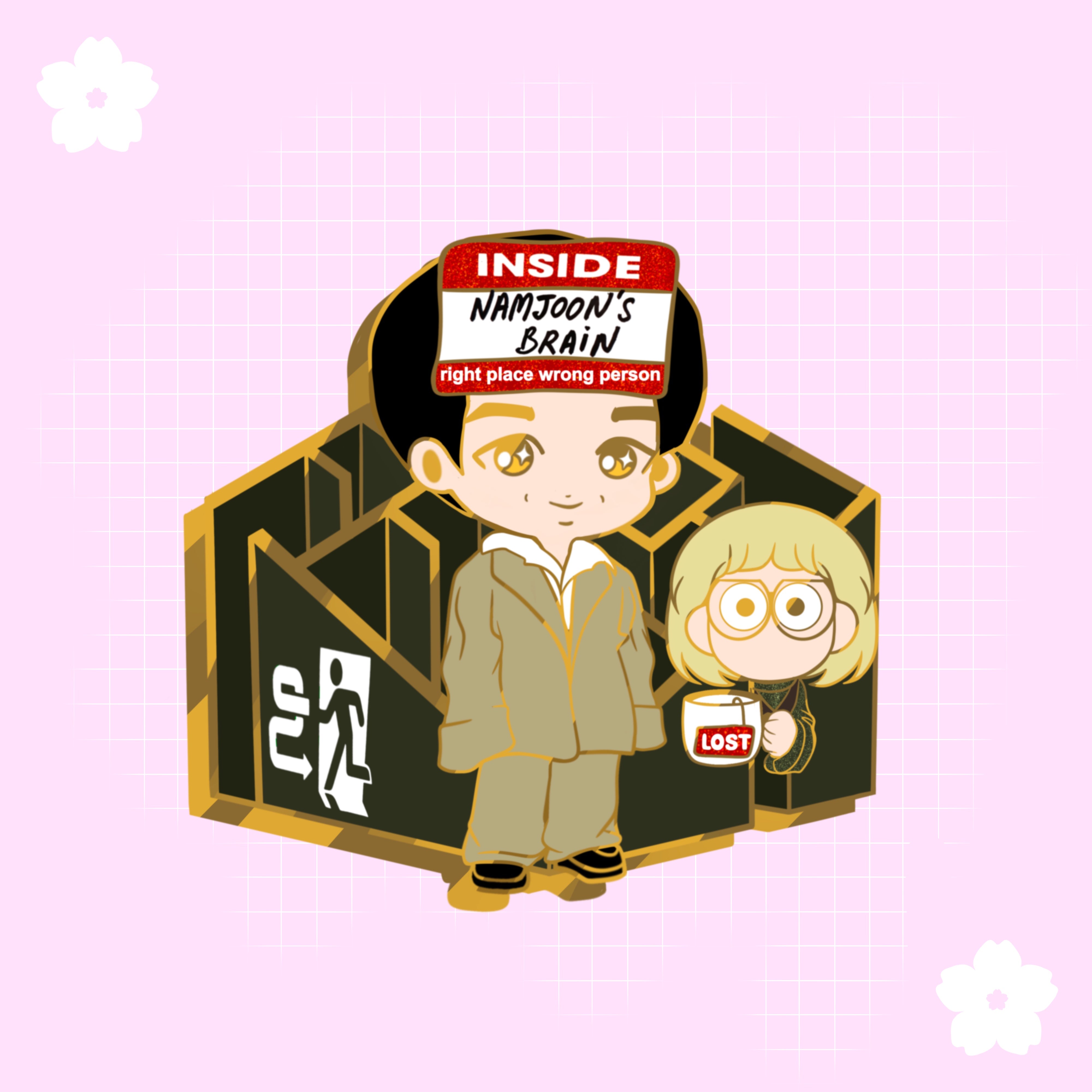 Lost - Namjoon Enamel Pin