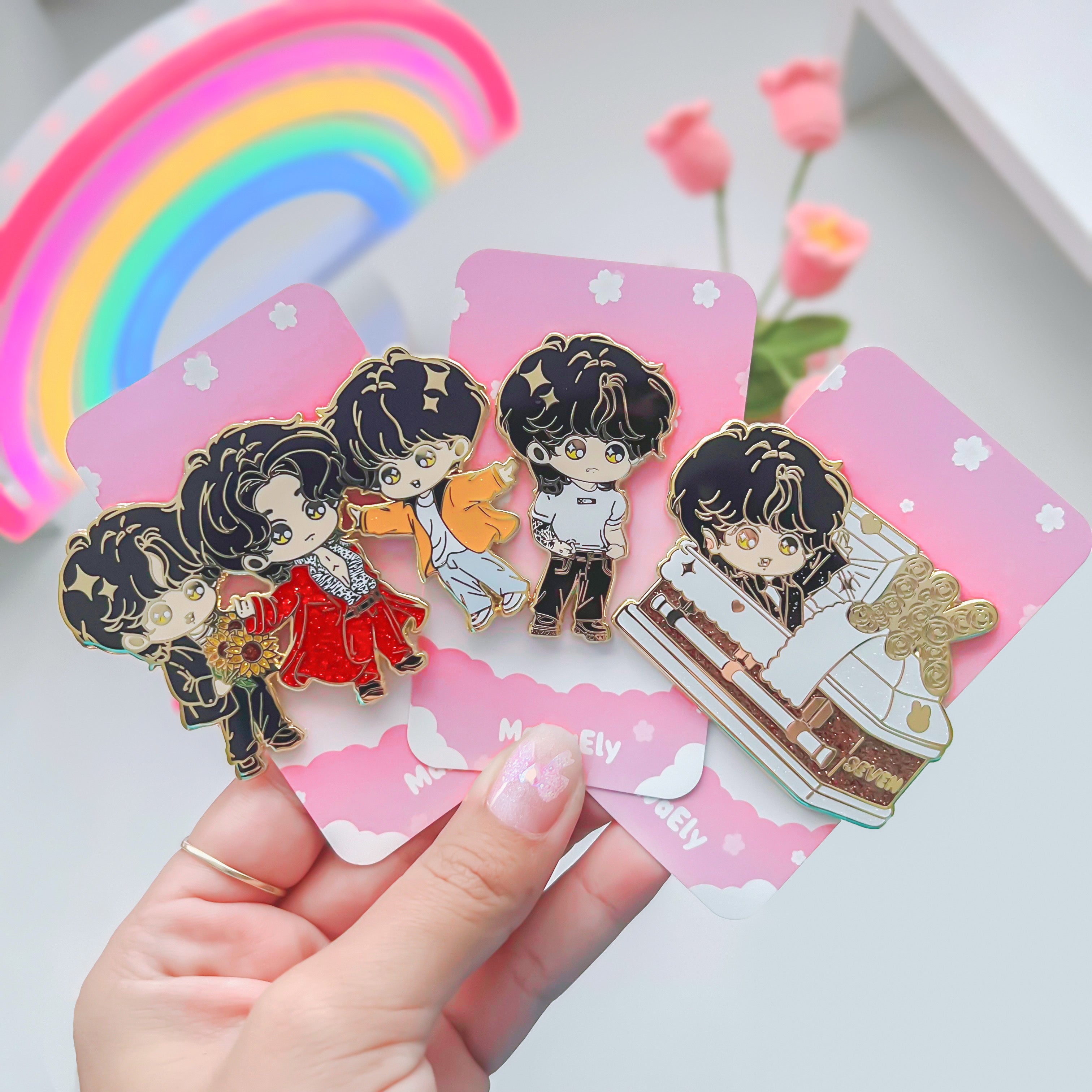 Seven - Jungkook Enamel Pins