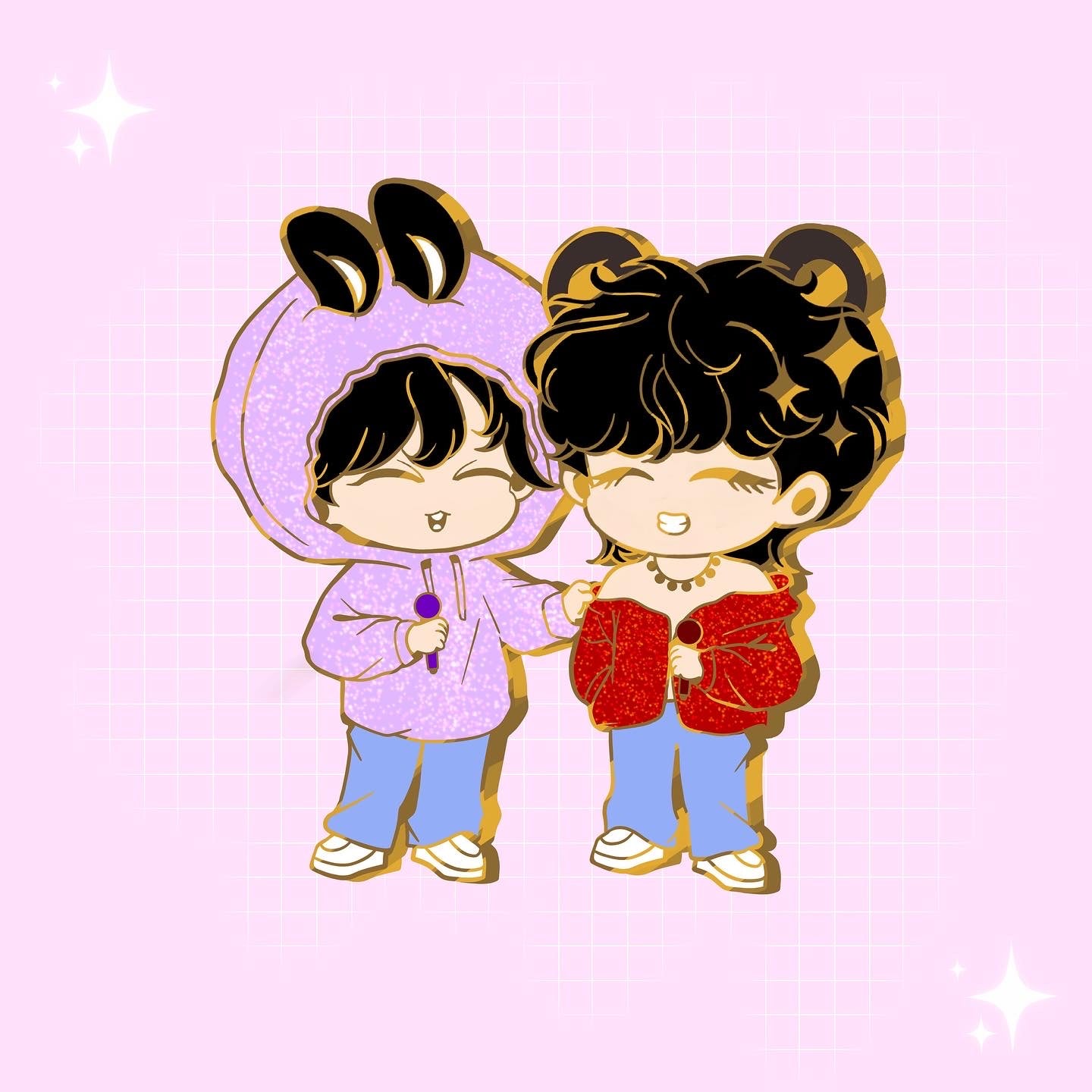 TaeKook in Busan - Enamel Pin
