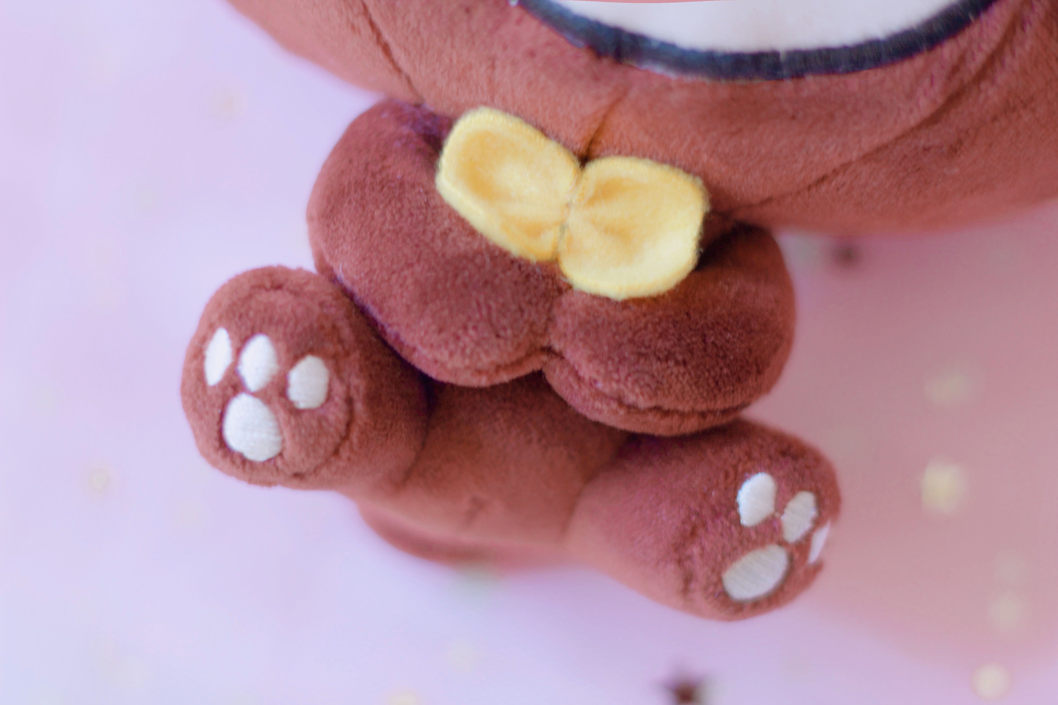 Winter Bear Plush Keychain