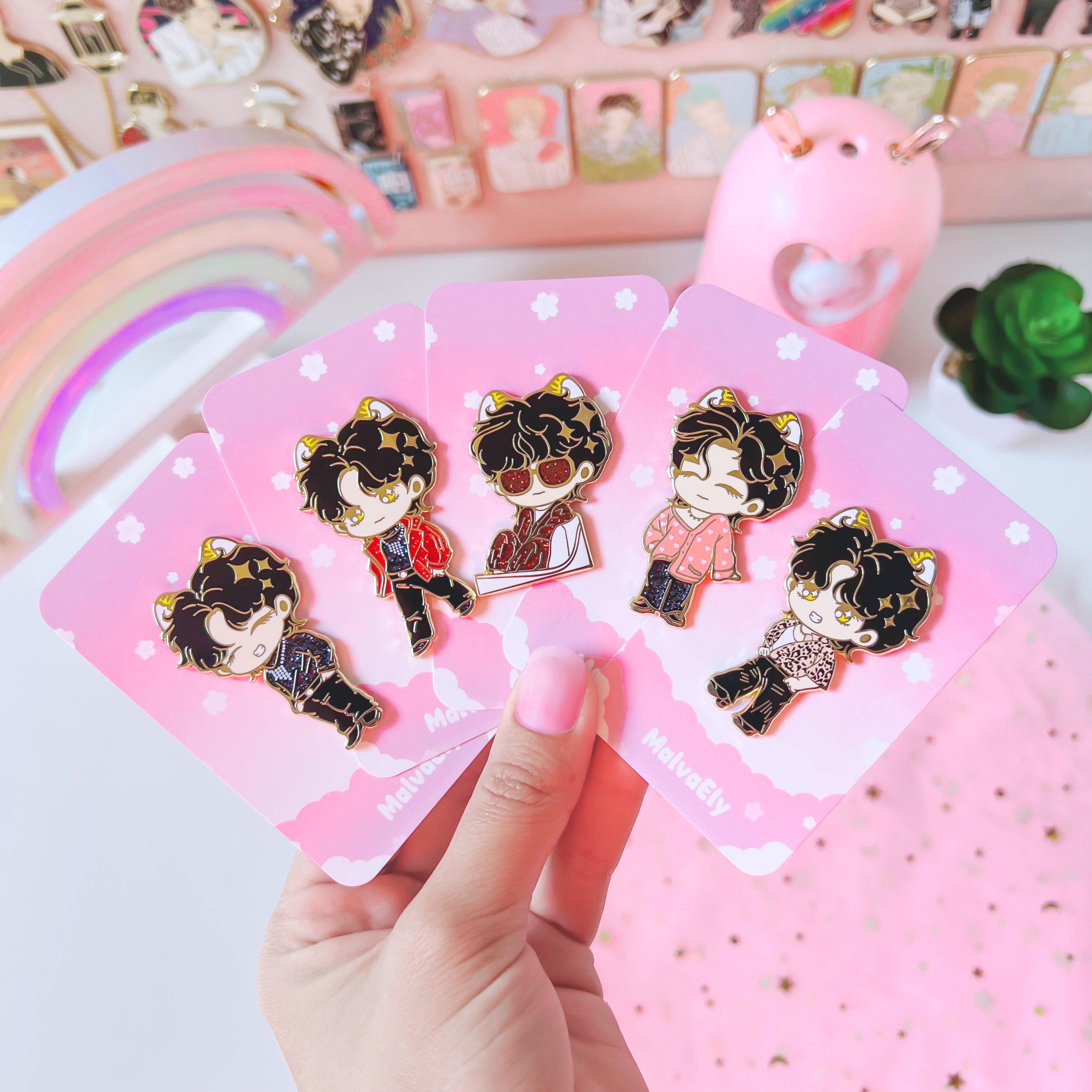 Taehyung in Paris - Enamel Pins
