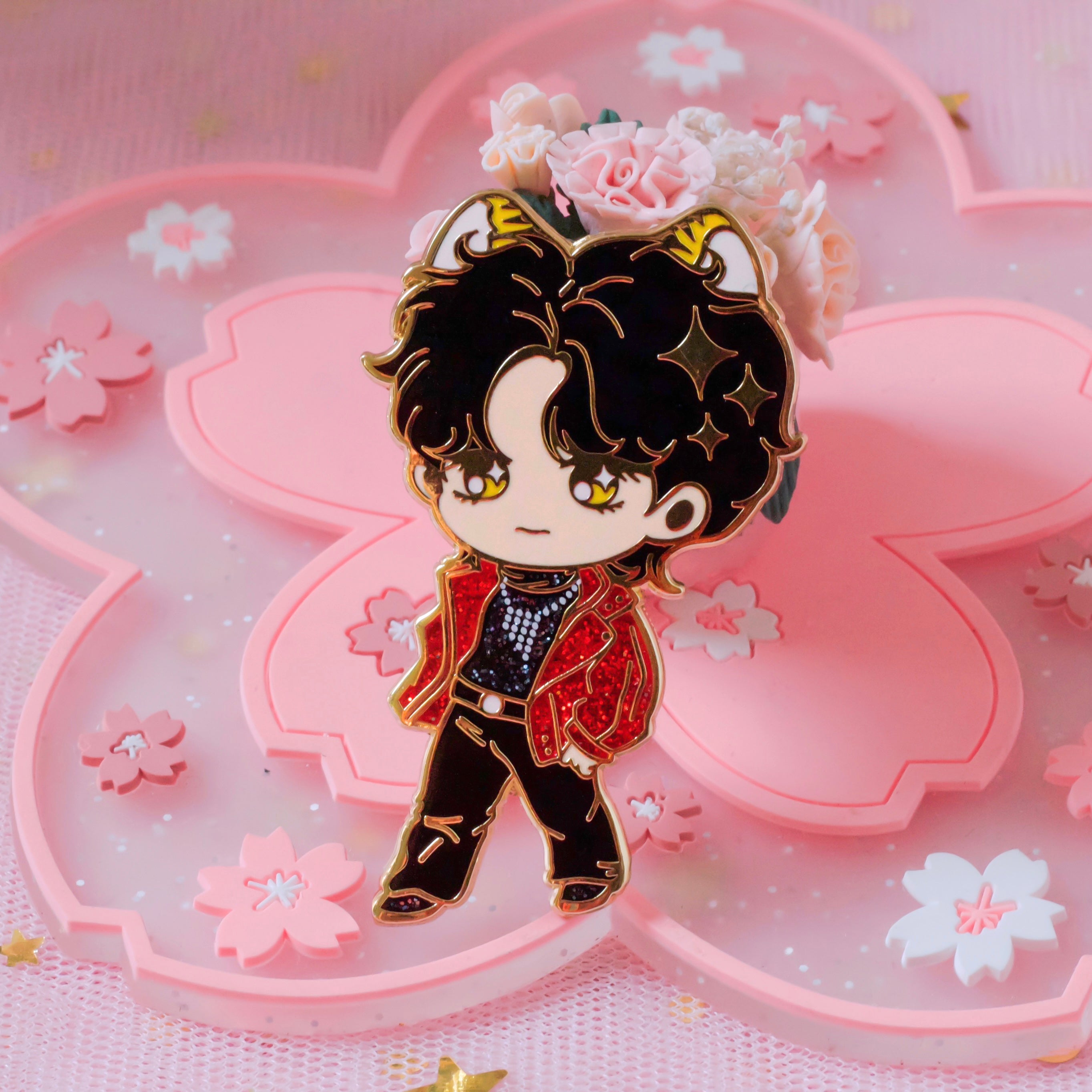 Taehyung in Paris - Enamel Pins