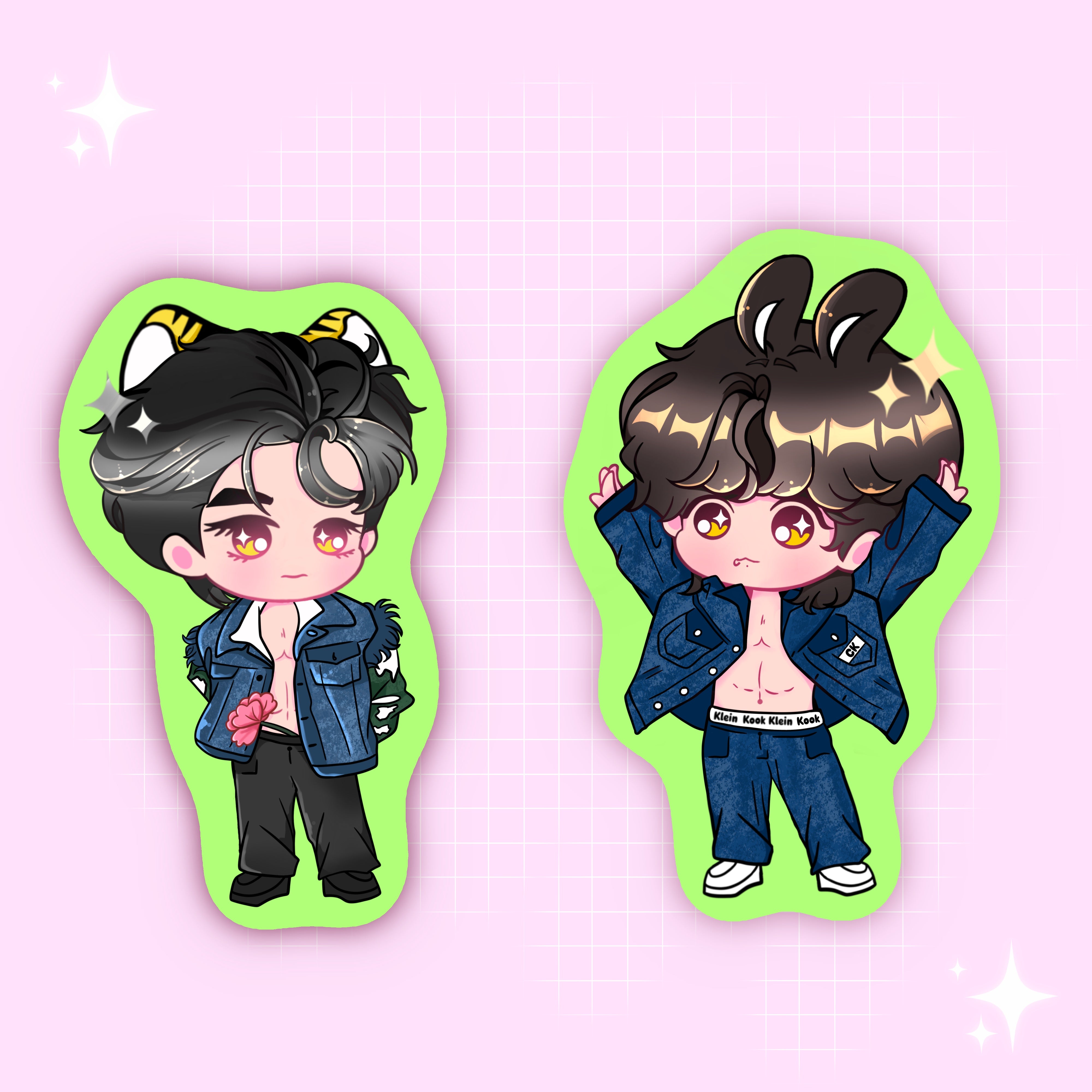 Denim Cuties - Taekook Stickers