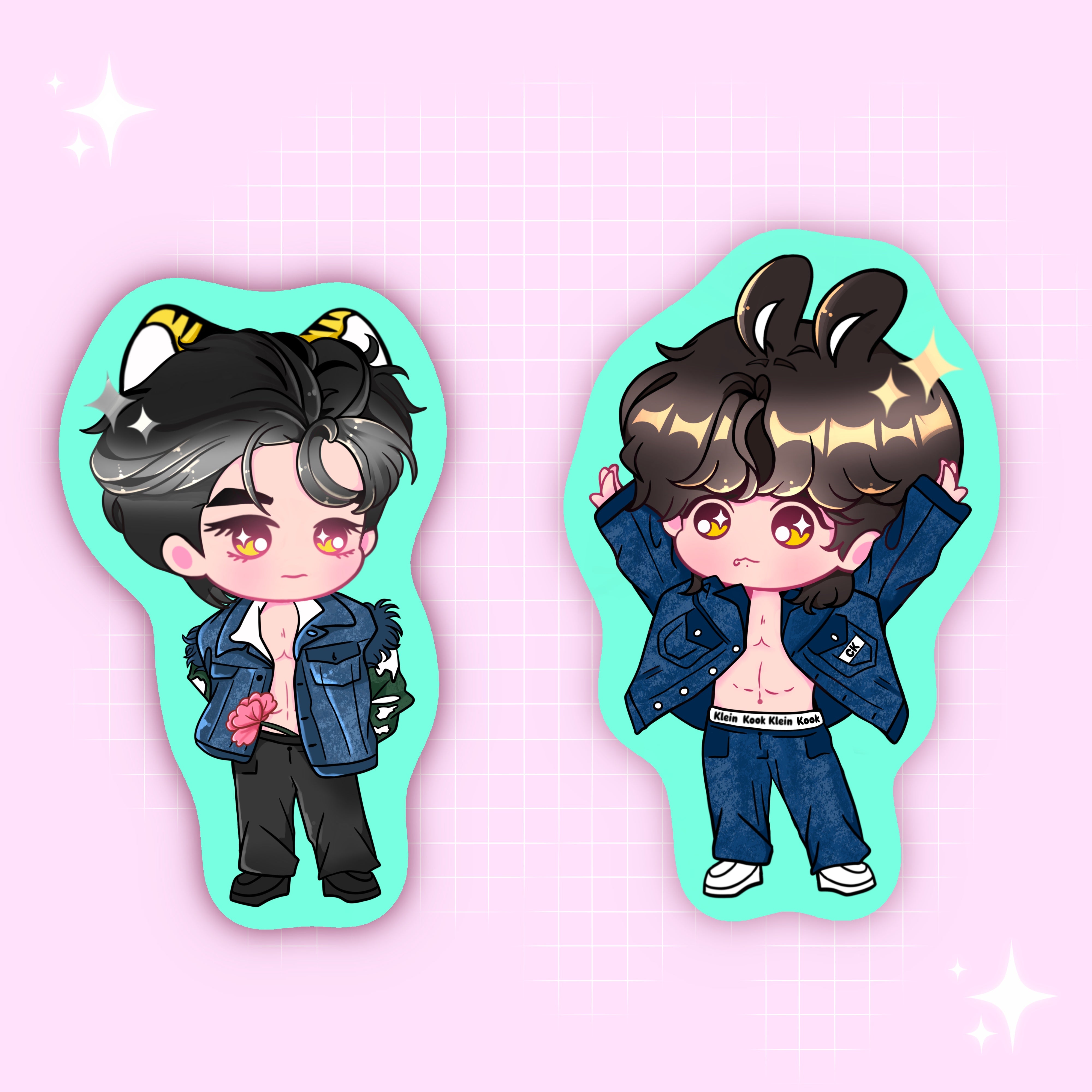 Denim Cuties - Taekook Stickers
