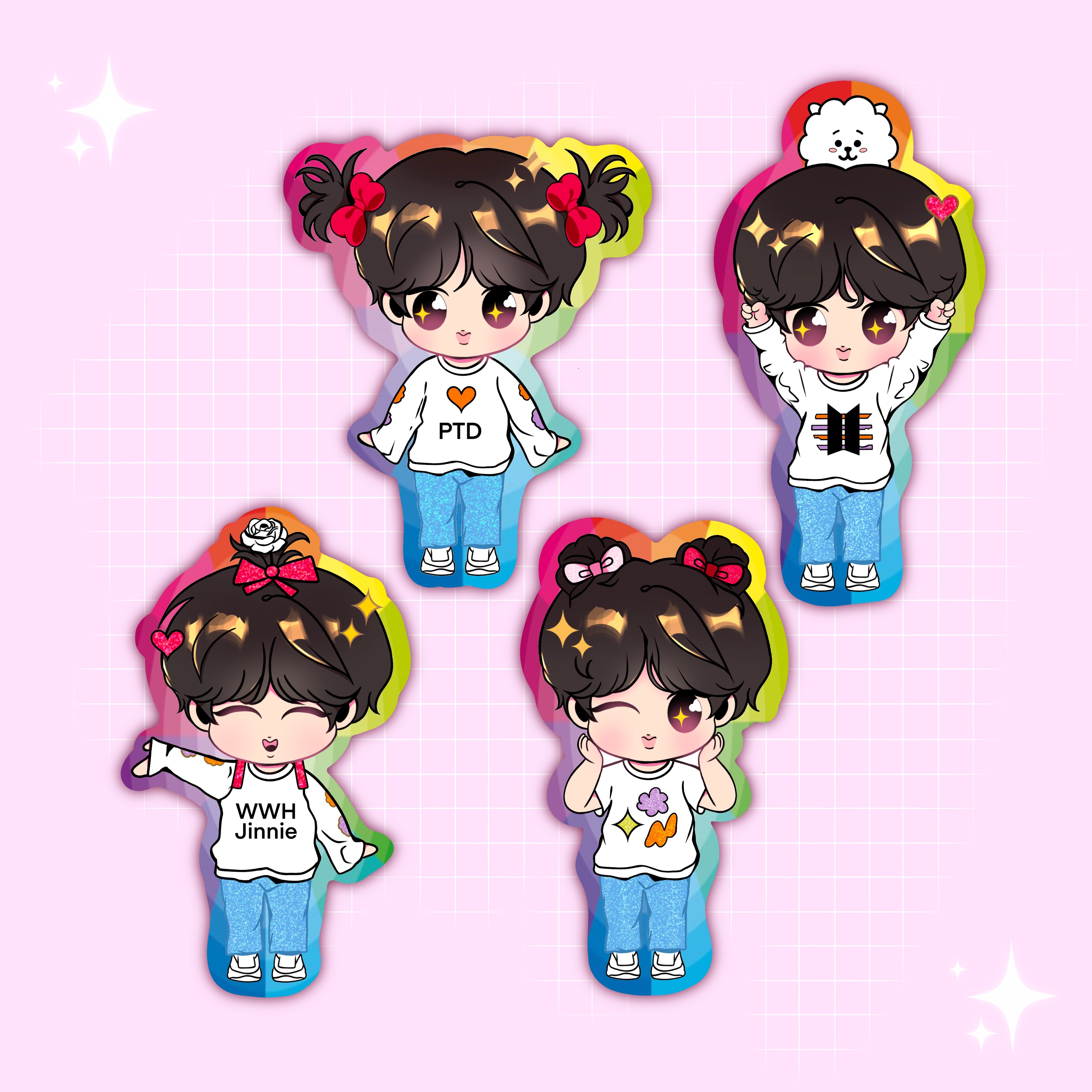 PTD LA Jinnie Stickers