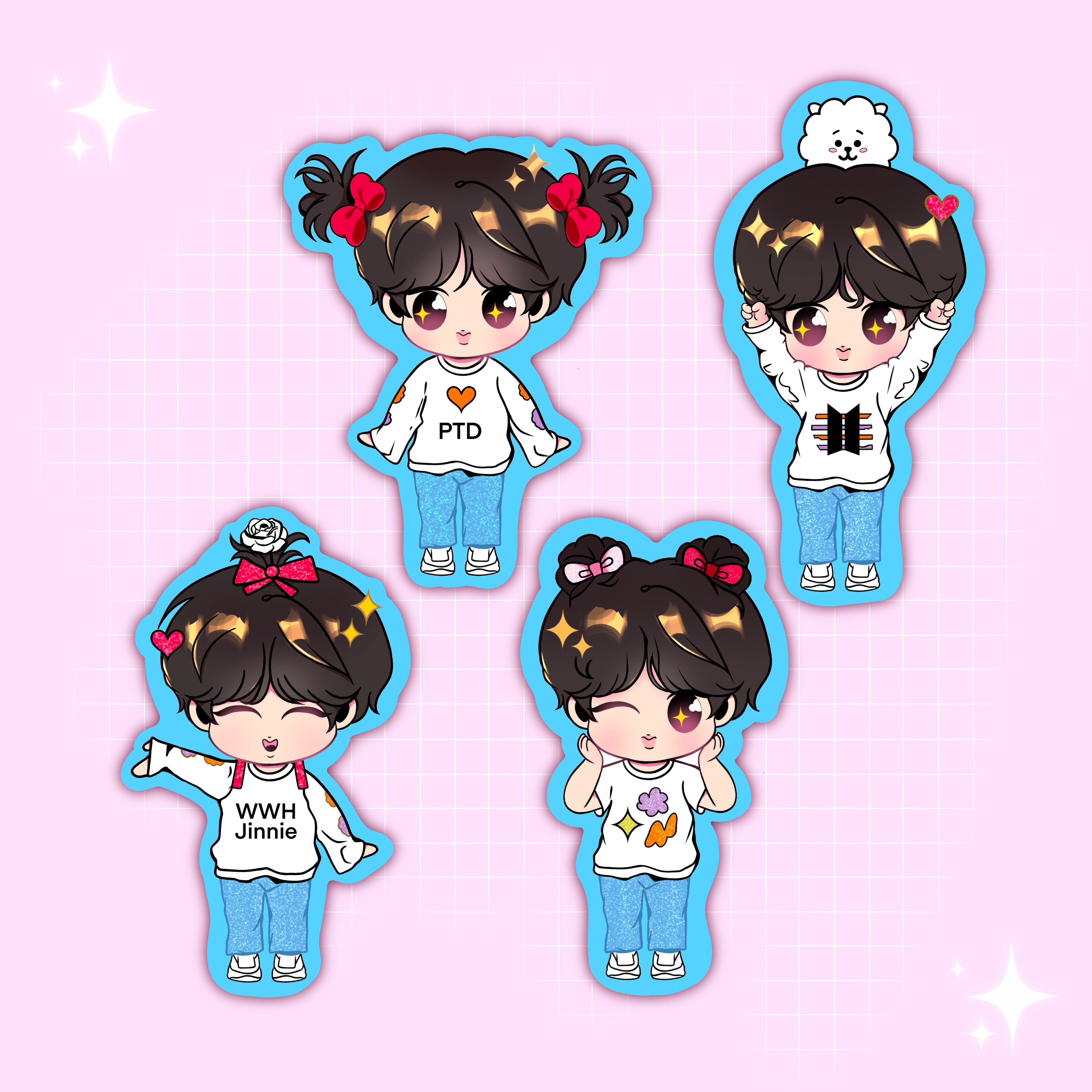 PTD LA Jinnie Stickers