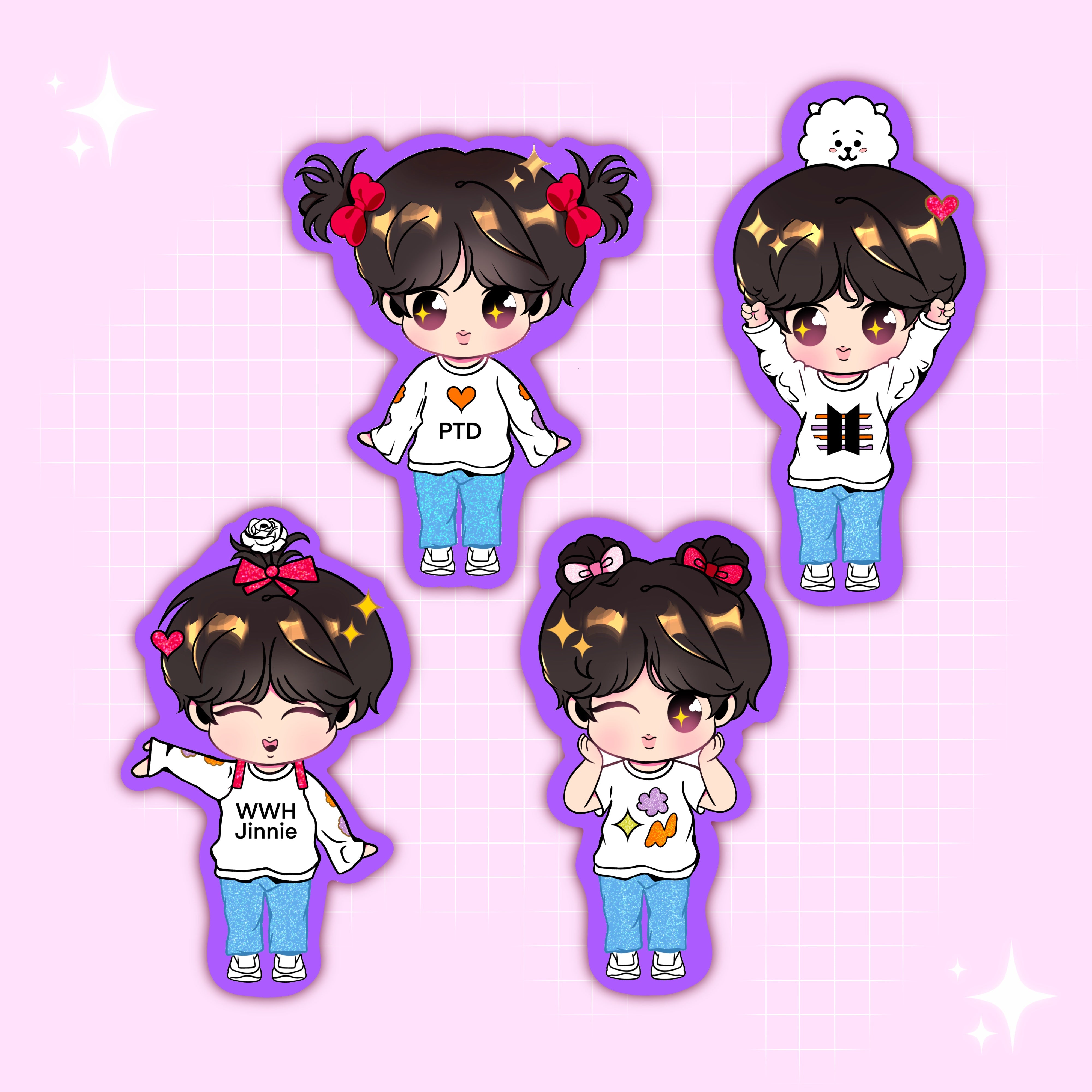 PTD LA Jinnie Stickers