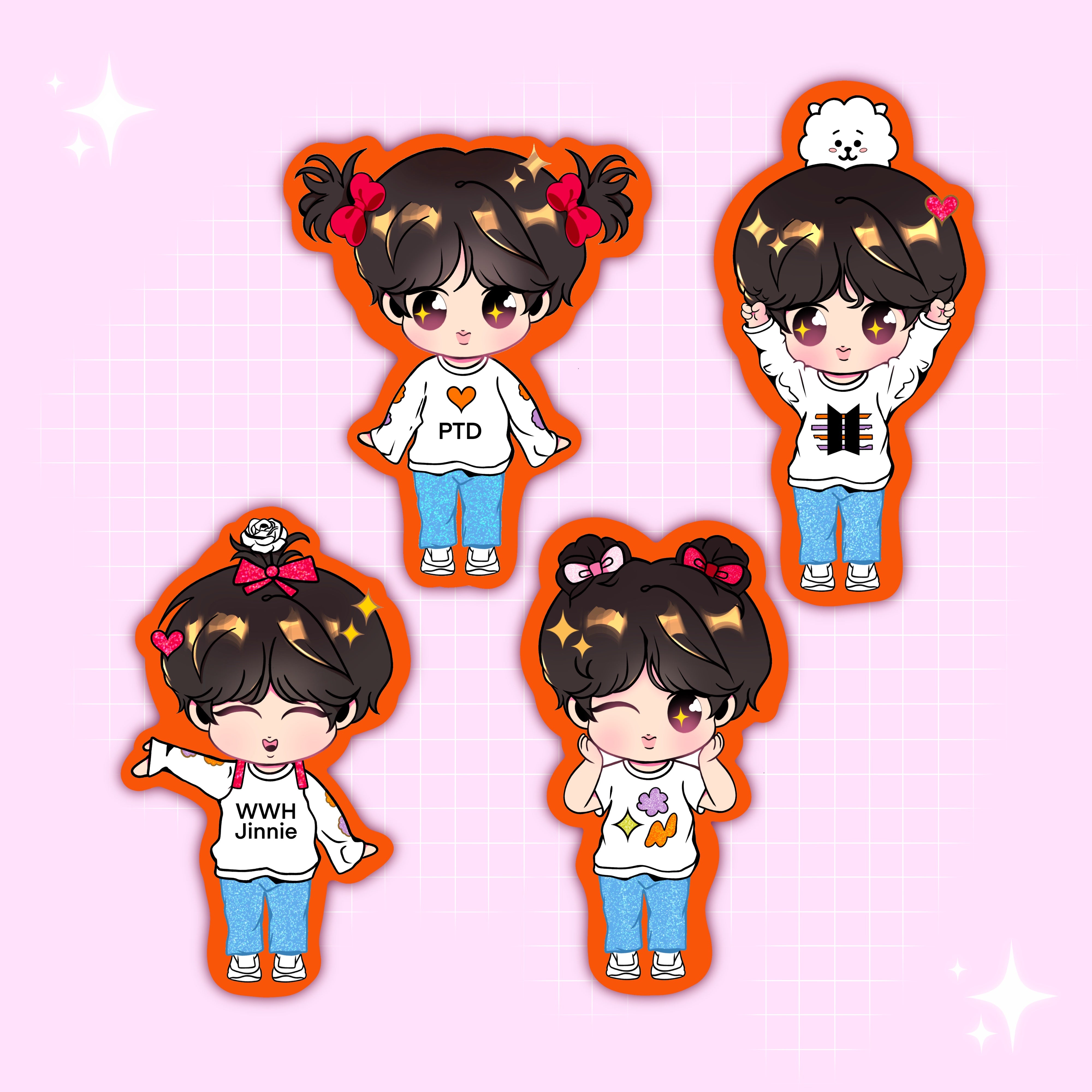 PTD LA Jinnie Stickers