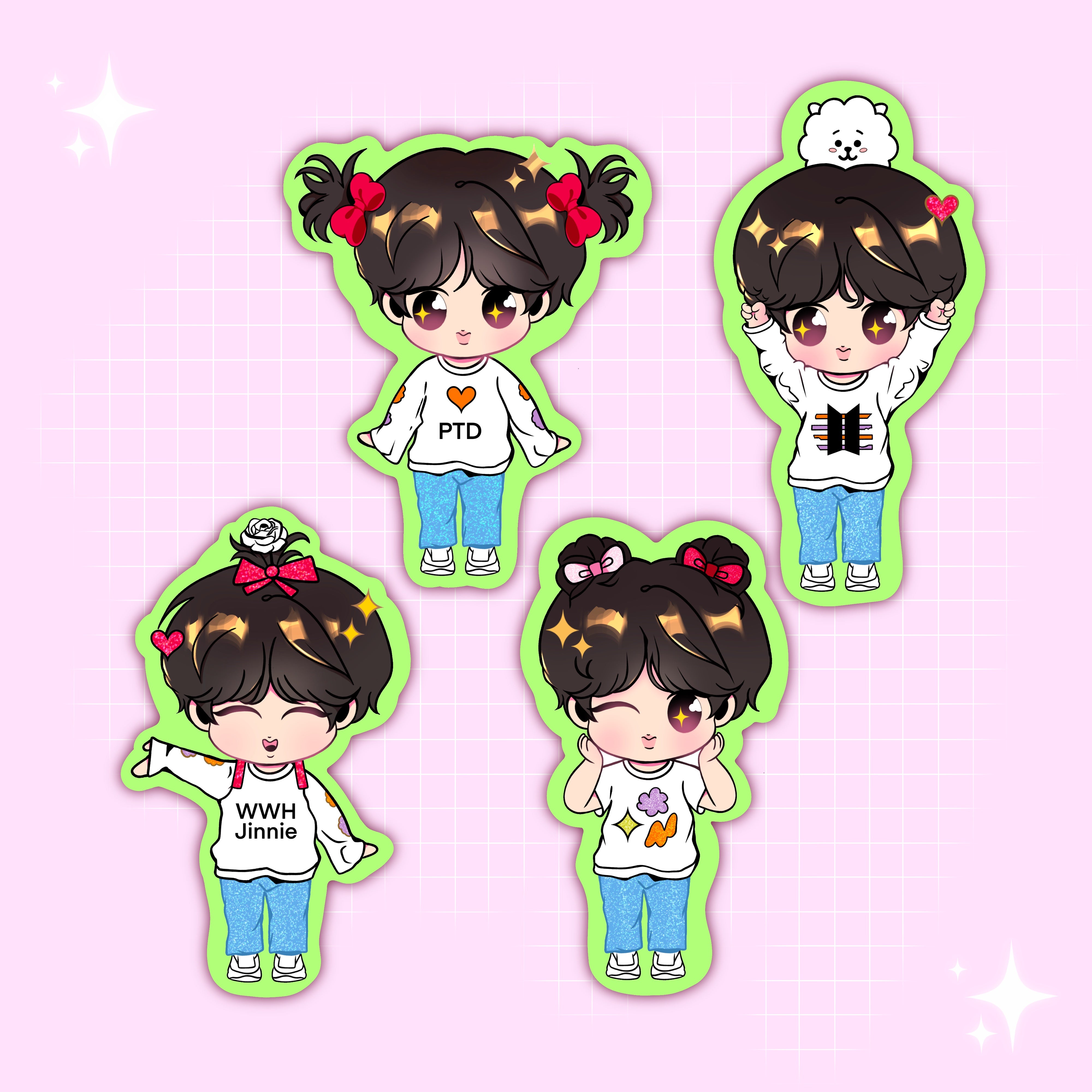 PTD LA Jinnie Stickers