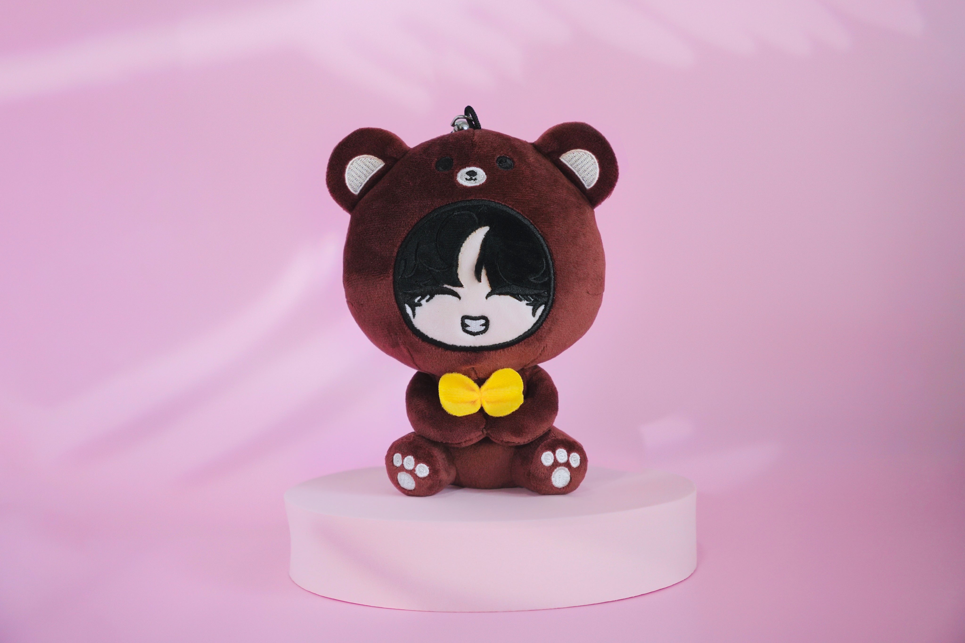 Winter Bear Plush Keychain