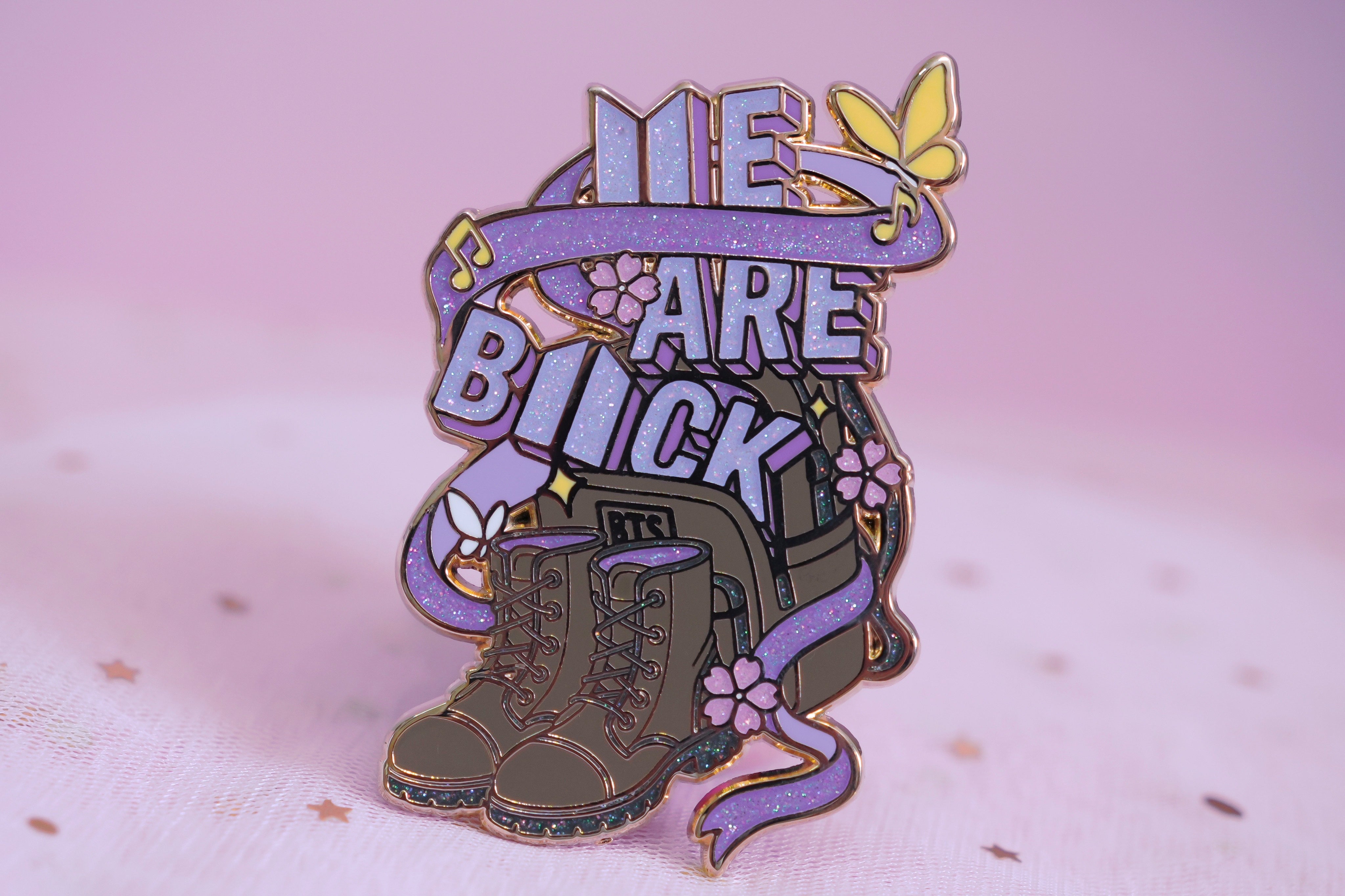 BTS ⟭⟬E ARE B⟬⟭CK - Enamel Pin