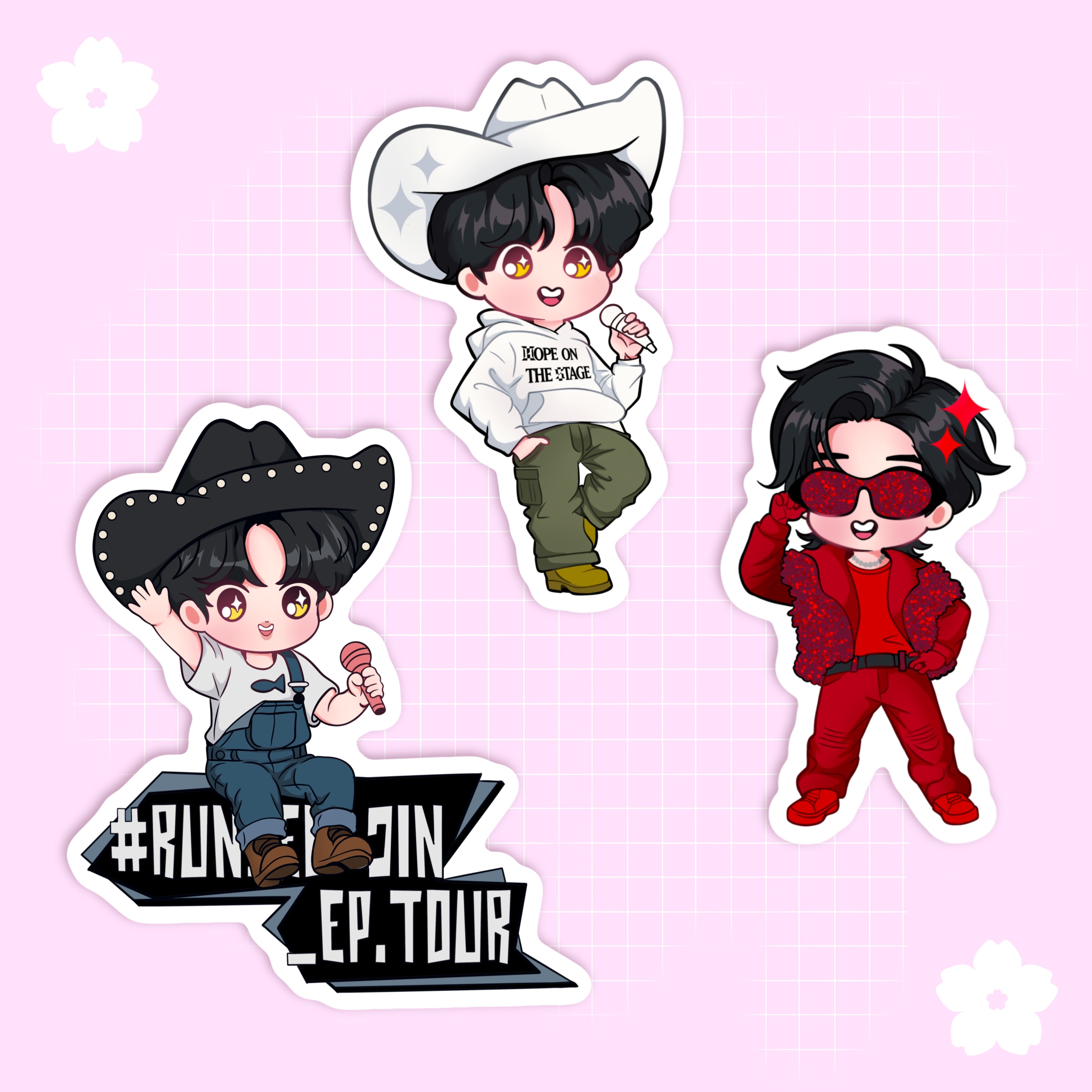 BTS Jin & J-Hope Solo Concert Stickers