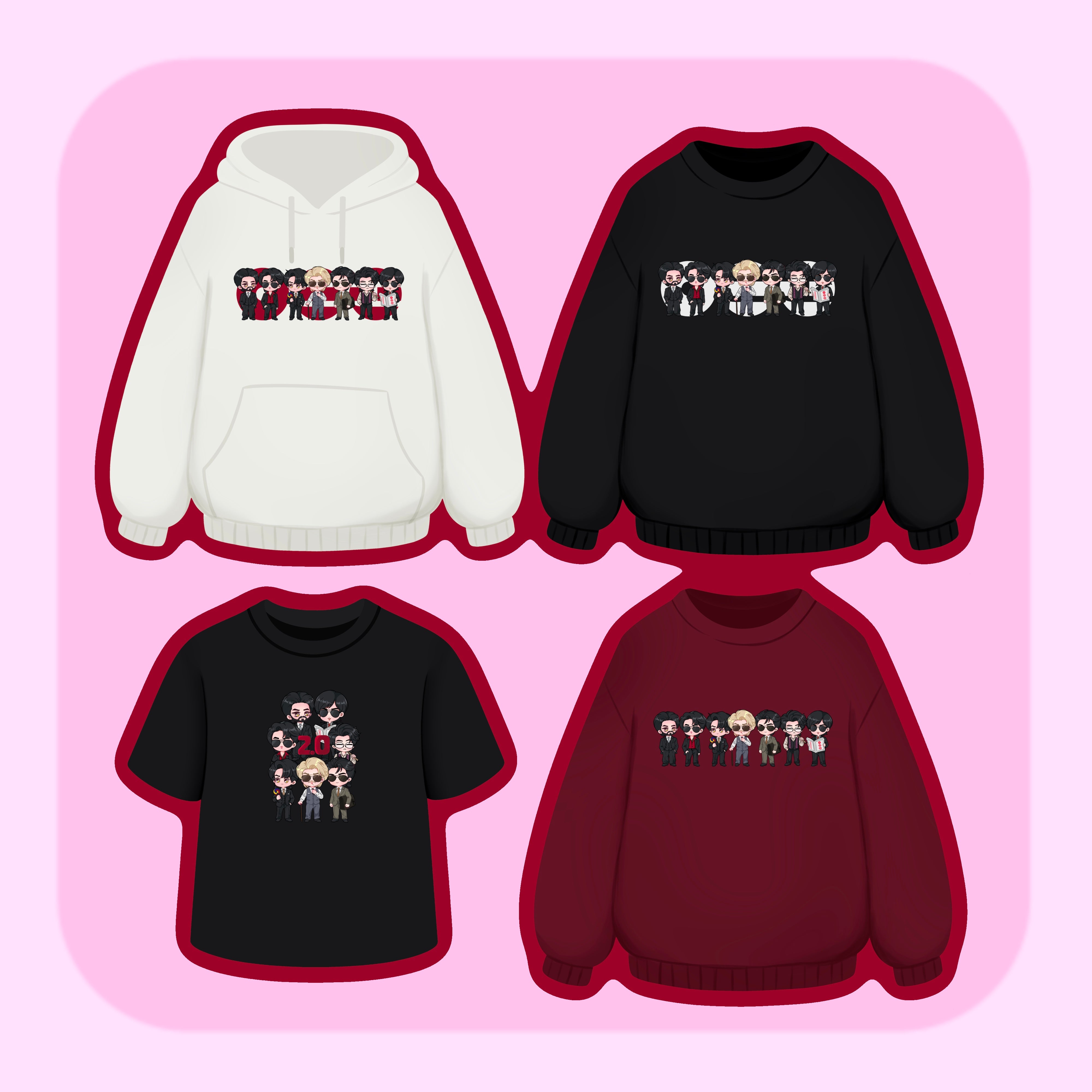 2.0 Hoodie, Crewneck and T-shirt [Pre-Order]