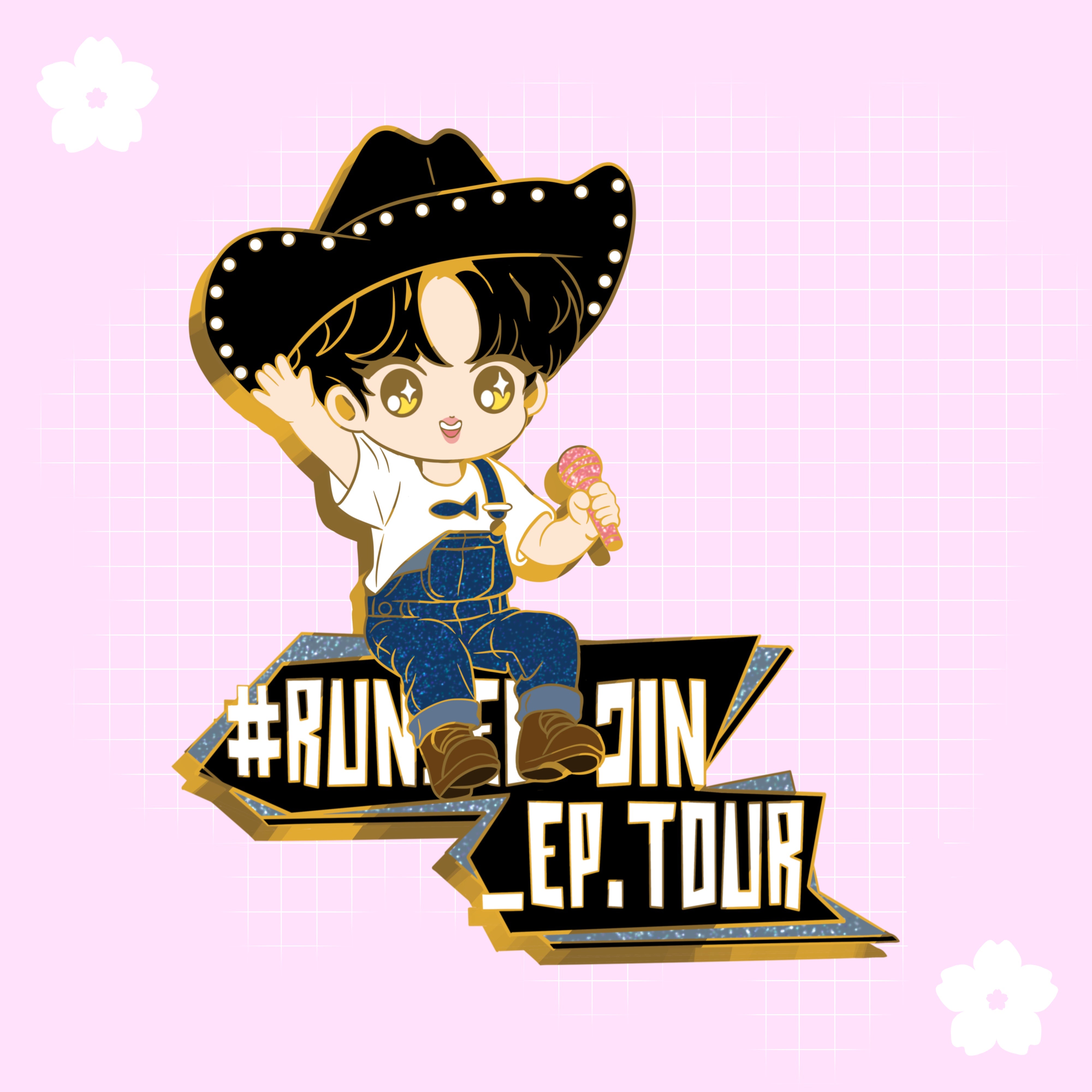 [Pre-Order] Run SeokJin Ep. Tour - Enamel Pin