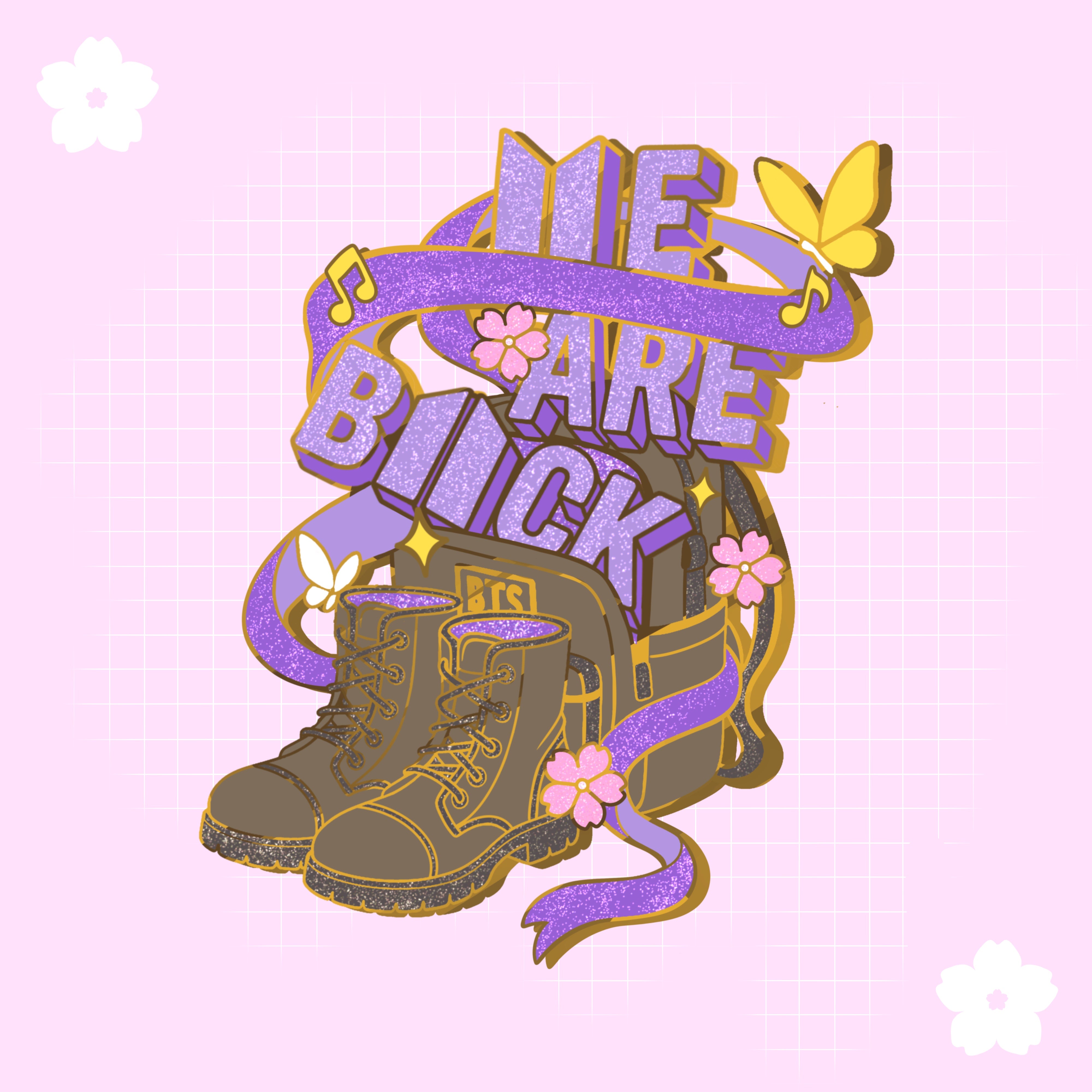 ⟭⟬E ARE B⟬⟭CK - Enamel Pin