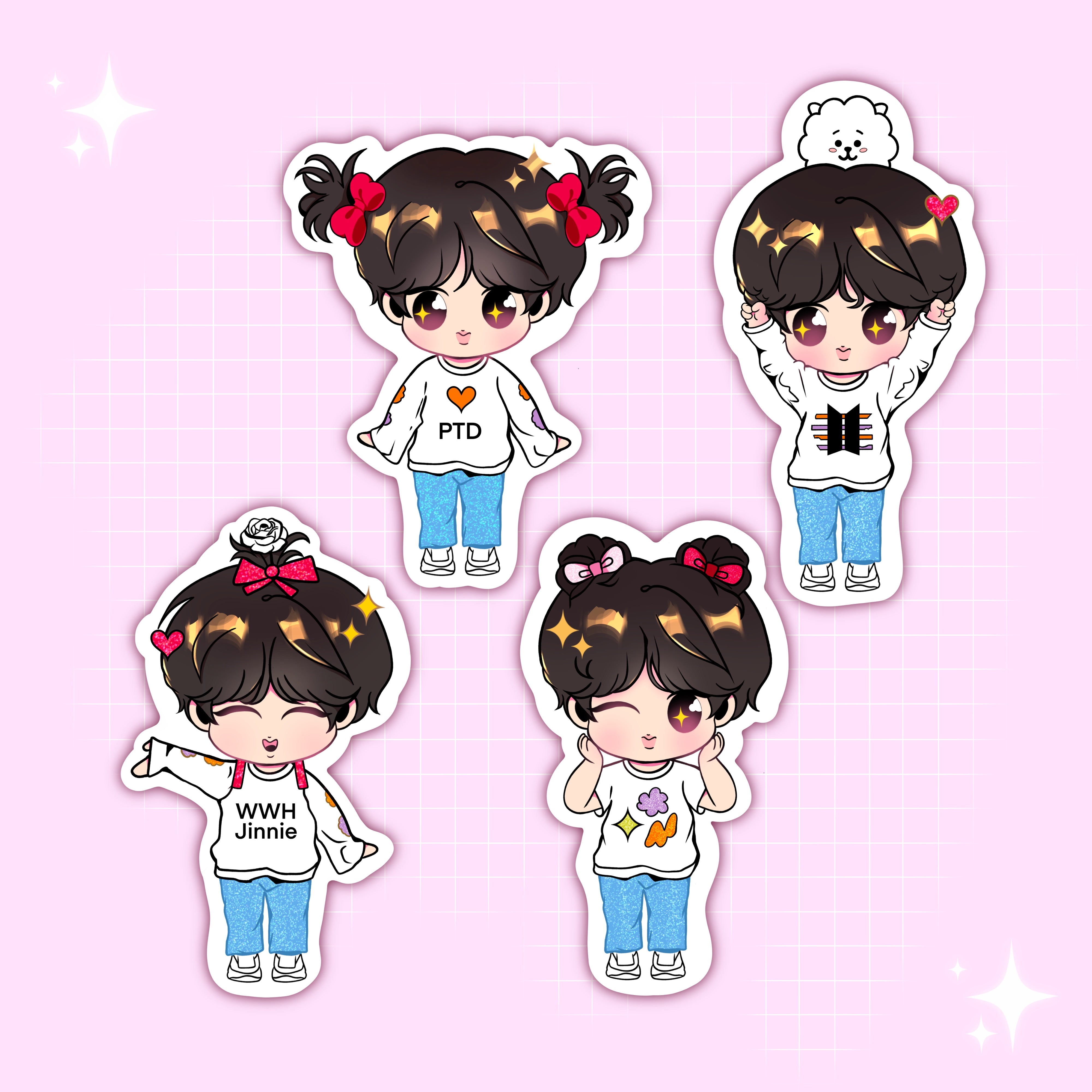 PTD LA Jinnie Stickers
